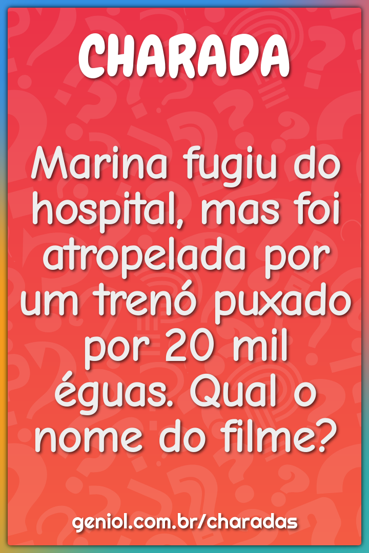 Marina fugiu do hospital, mas foi atropelada por um trenó puxado por...