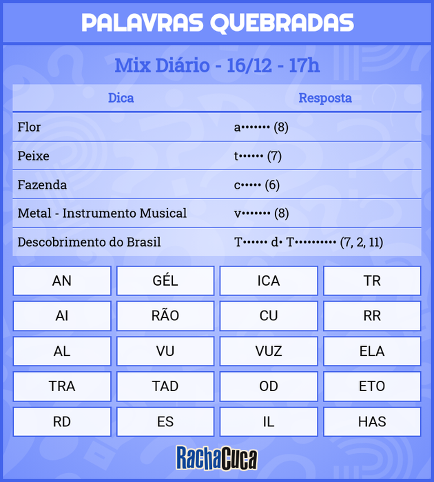 Racha Cuca - Novo Problema de Lógica no Geniol