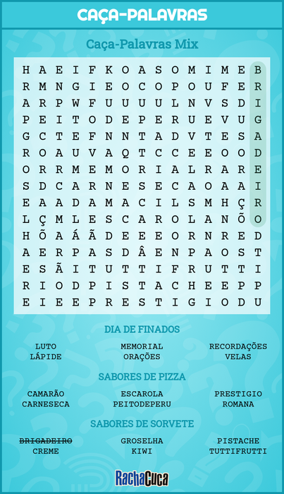 Caça palavras online exercise for CAÇA PALAVRAS