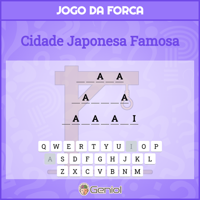 Jogo da Forca - Geniol