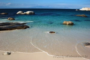 Praia na África do Sul