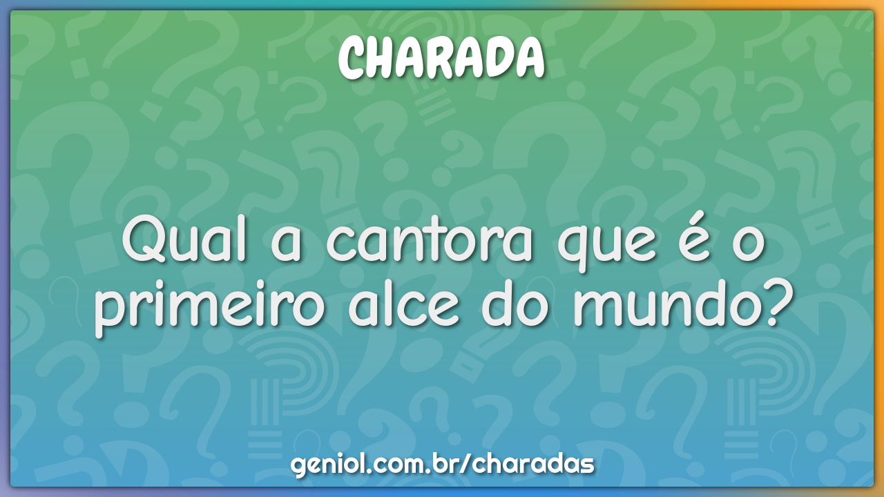 Qual é a cantora que cuida mal de seus cachorros? - Charada e Resposta -  Geniol