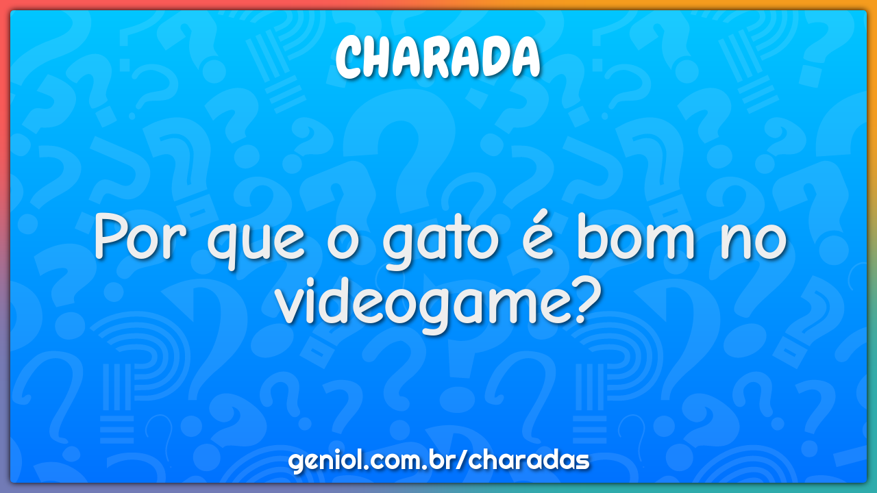 Por que o gato é bom no videogame?