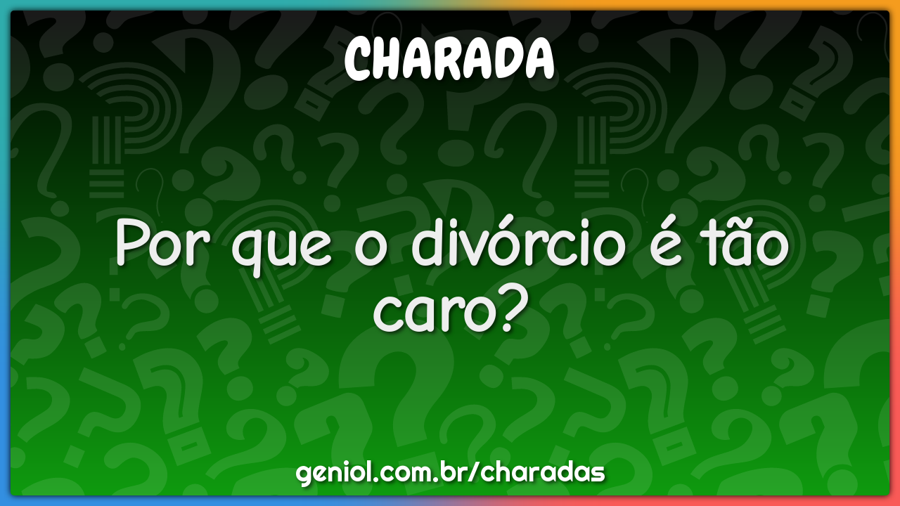 Por que o divórcio é tão caro?