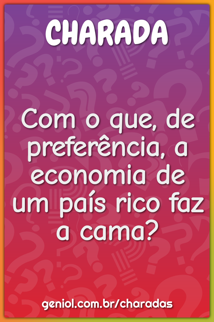 O que o gaúcho faz num jogo de futebol? - Charada e Resposta - Geniol