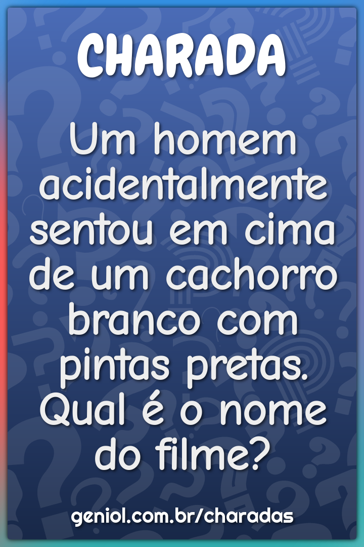 Um homem acidentalmente sentou em cima de um cachorro branco com...