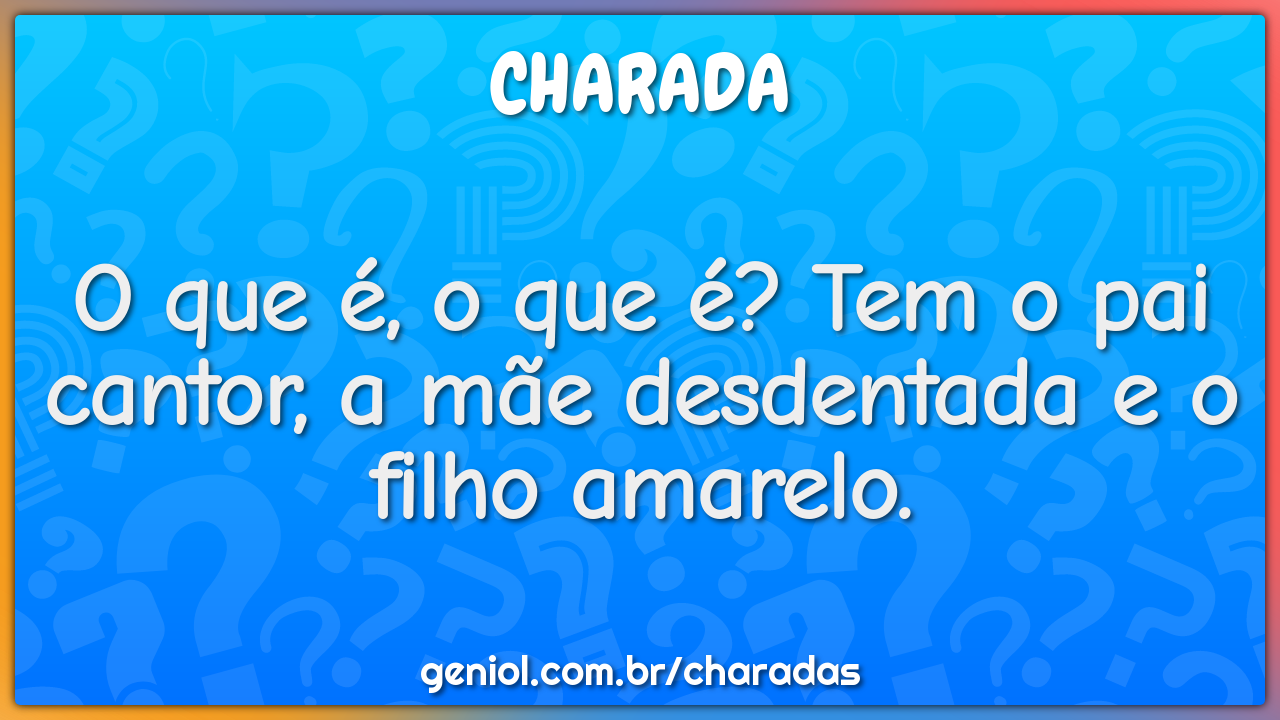 Quem é o pai do carro? - Charada e Resposta - Geniol