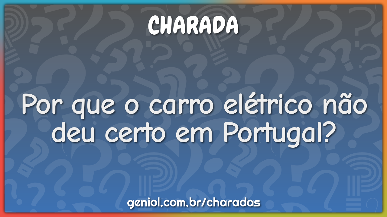 Por que o carro elétrico não deu certo em Portugal?