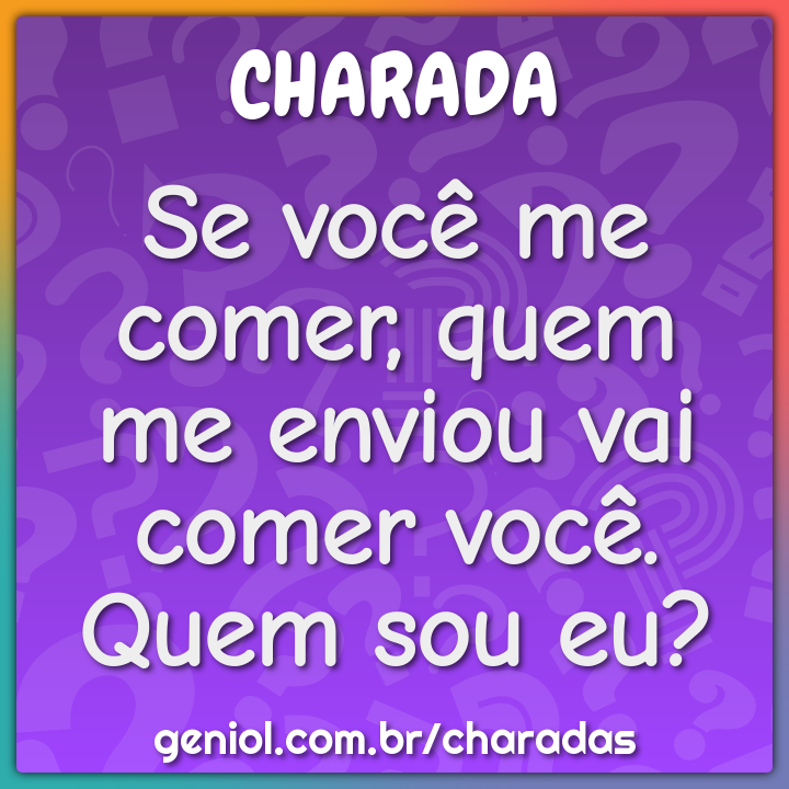 Qual a vegetal que acaba primeiro? - Charada e Resposta - Geniol