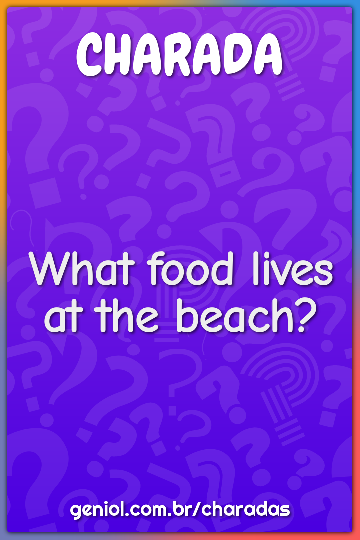 What food lives at the beach?