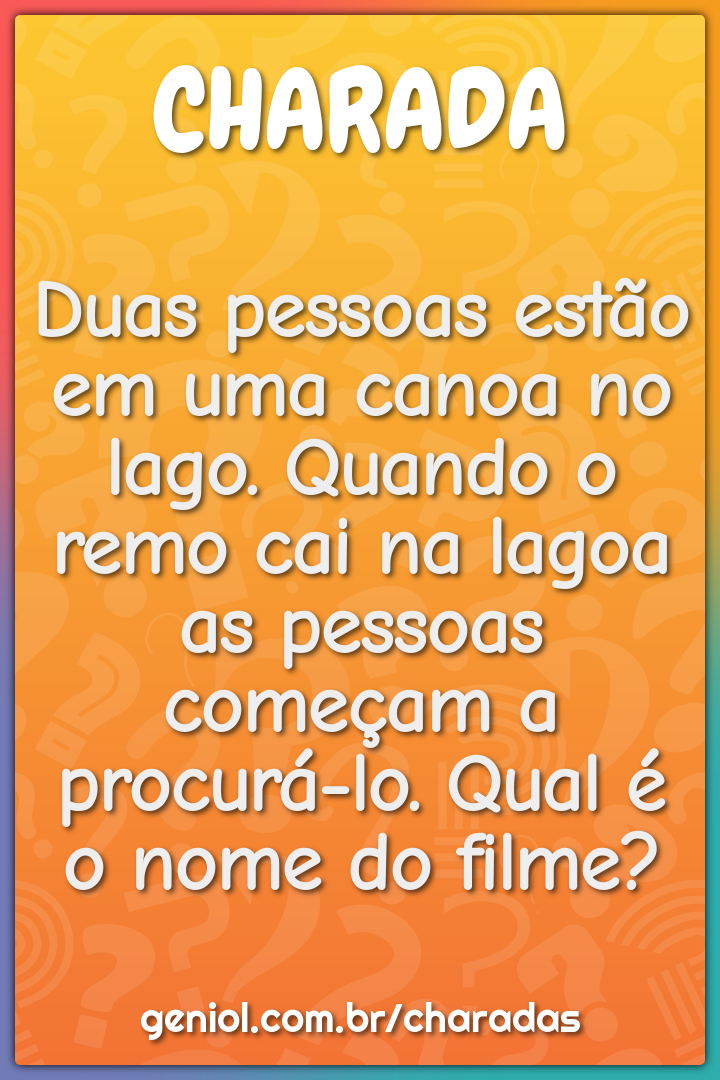 Duas pessoas estão em uma canoa no lago. Quando o remo cai na lagoa as...