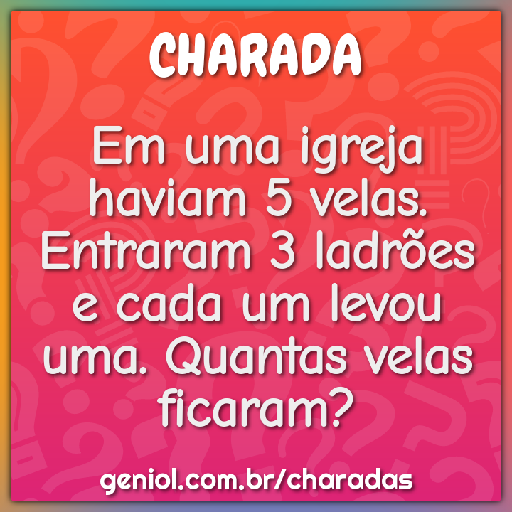 Charadas Lógicas com Respostas - Geniol