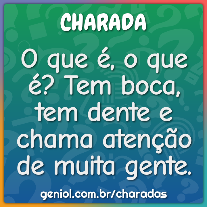 O que o dente falou para broca? - Charada e Resposta - Geniol