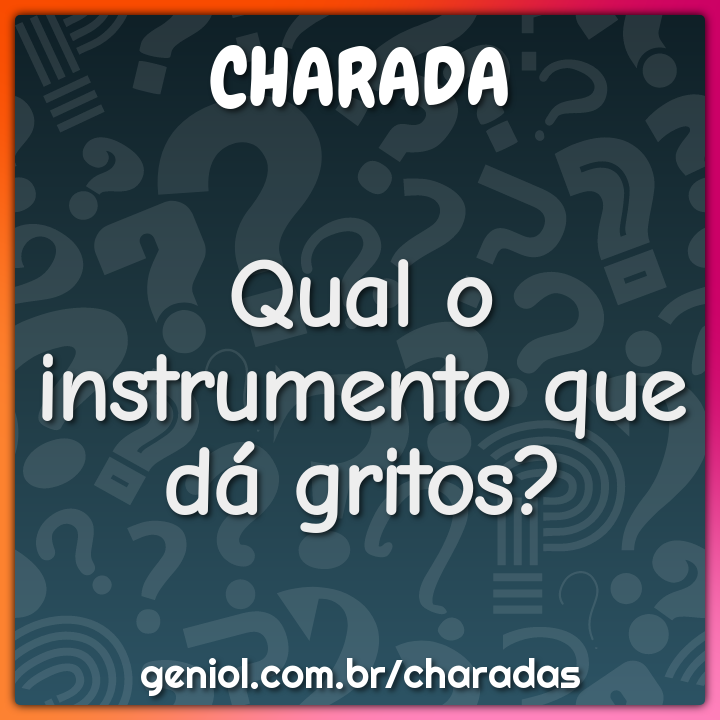 Qual a fruta quer ser um instrumento musical? - Charada e Resposta - Geniol