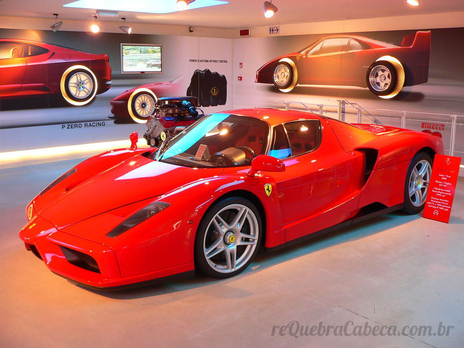Ferrari Enzo Vermelha - Quebra-Cabeça - Geniol
