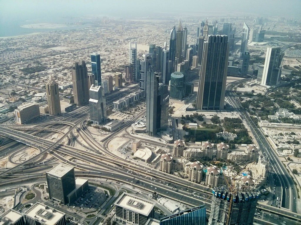 No Topo de Burj Khalifa